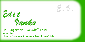 edit vanko business card
